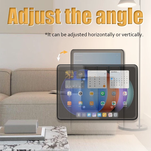 Alt view image 7 of 7 - Zilvex Magnetic Redmi Pad 2 Pro 12.1Inch Wall Charging Dock, AC-Powered Hidden Wire Tablet Mount, Permanent Wall Charger