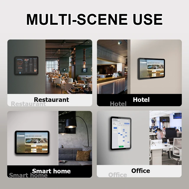 Alt view image 3 of 7 - Zilvex Magnetic iPad 7/8/9Gen 10.2 Inch PoE Wall Charging Station, Tablet Mount with Power over Ethernet for Restaurant POS