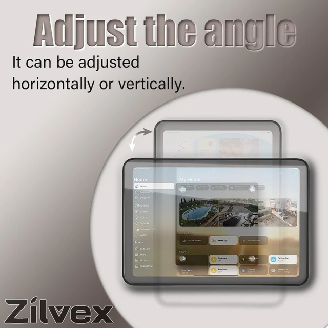 Alt view image 3 of 7 - Zilvex iPad Pro 11Inch M4,M5 PoE Magnetic Wall Mount Charger, Hidden Wire Tablet Dock for In-Wall Installation