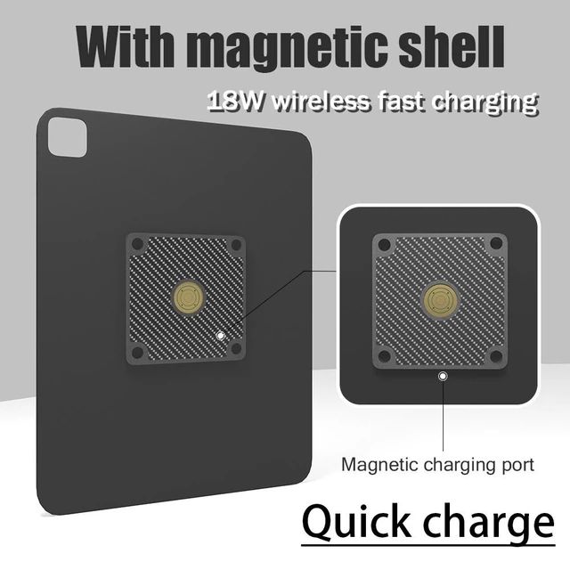 Alt view image 6 of 7 - Zilvex iPad Pro 11Inch M4,M5 PoE Magnetic Wall Mount Charger, Hidden Wire Tablet Dock for In-Wall Installation