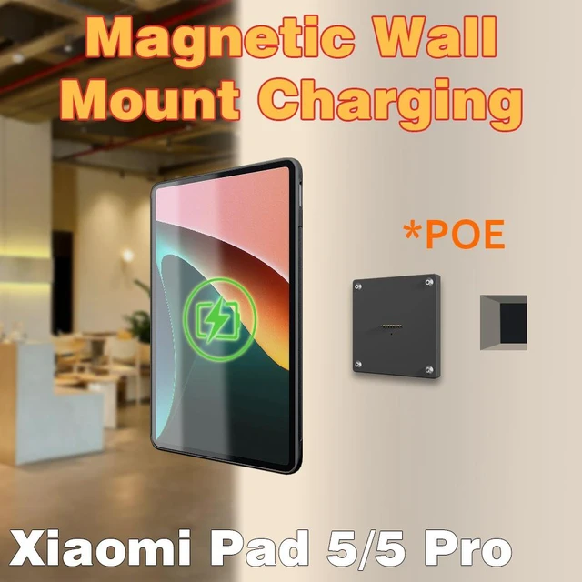 Main image of Zilvex Xiaomi pad 5/5Pro 11 Inch Commercial Wall Charging Dock, AC Magnetic Mount for Restaurant Ordering, POS and Smart Home