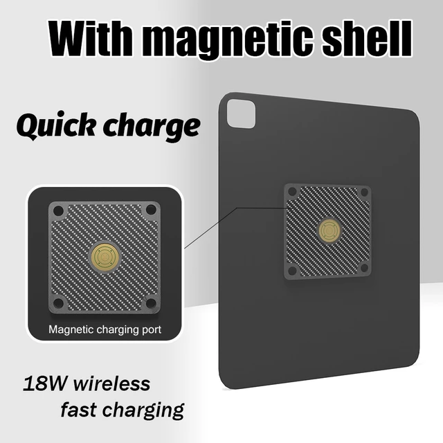 Alt view image 6 of 7 - Zilvex Xiaomi Pad 8/8Pro 11.2 Inch Smart Home PoE Wall Mount, Magnetic Charging Dock with Ethernet Power Supply