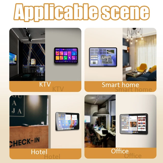 Alt view image 2 of 7 - Zilvex Xiaomi Pad 8/8Pro 11.2 Inch Smart Home PoE Wall Mount, Magnetic Charging Dock with Ethernet Power Supply
