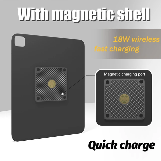 Alt view image 6 of 7 - Zilvex Xiaomi Pad 6SPro 12.4 Inch PoE Magnetic Wall Mount Charger, Hidden Wire Tablet Dock for In-Wall Installation