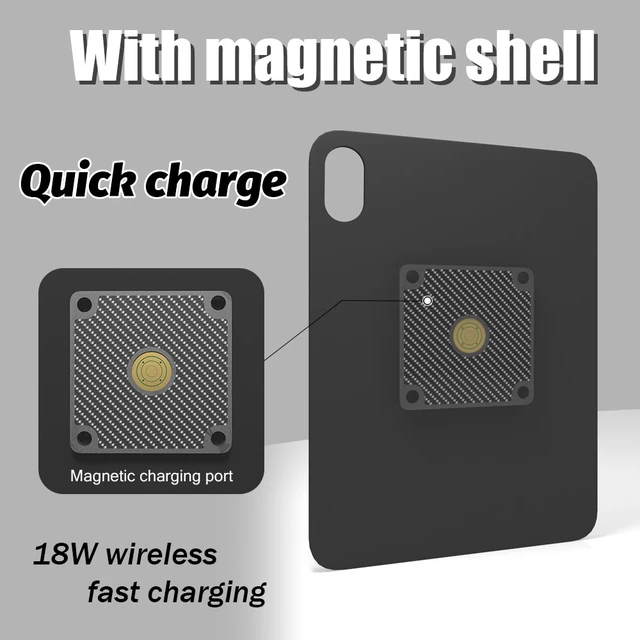 Alt view image 6 of 7 - Zilvex Redmi Pad 2 11Inch PoE Wall Mount Charger, Magnetic Tablet Charging Dock with Ethernet Power and 86x86 Mounting