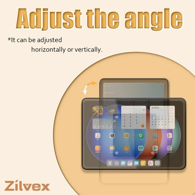 Alt view image 3 of 7 - Zilvex Redmi Pad Pro 12.1 Inch Smart Home PoE Wall Mount, Magnetic Charging Dock with Ethernet Power Supply