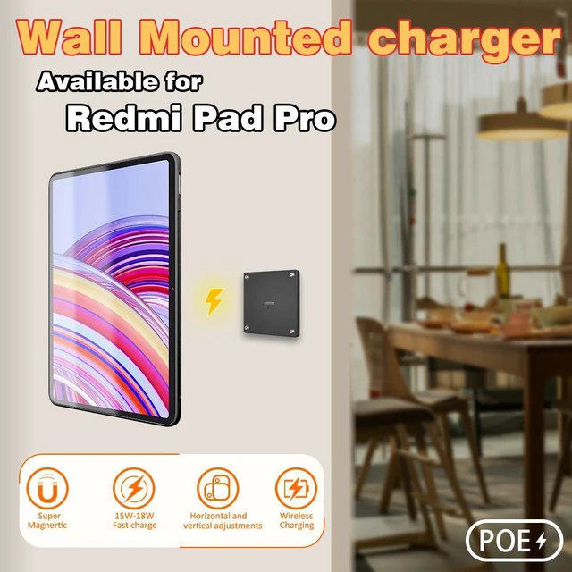Main image of Zilvex Redmi Pad Pro 12.1 Inch Smart Home PoE Wall Mount, Magnetic Charging Dock with Ethernet Power Supply