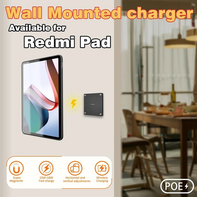 Main image of Zilvex Redmi Pad 10.6 Inch PoE Magnetic Wall Mount Charger, Hidden Wire Tablet Dock for In-Wall Installation