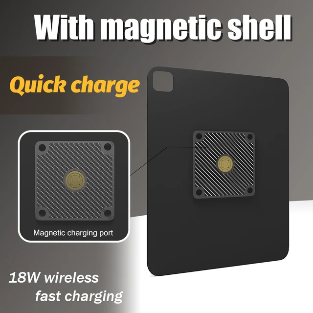 Alt view image 6 of 7 - Zilvex Redmi Pad 10.6 Inch PoE Magnetic Wall Mount Charger, Hidden Wire Tablet Dock for In-Wall Installation