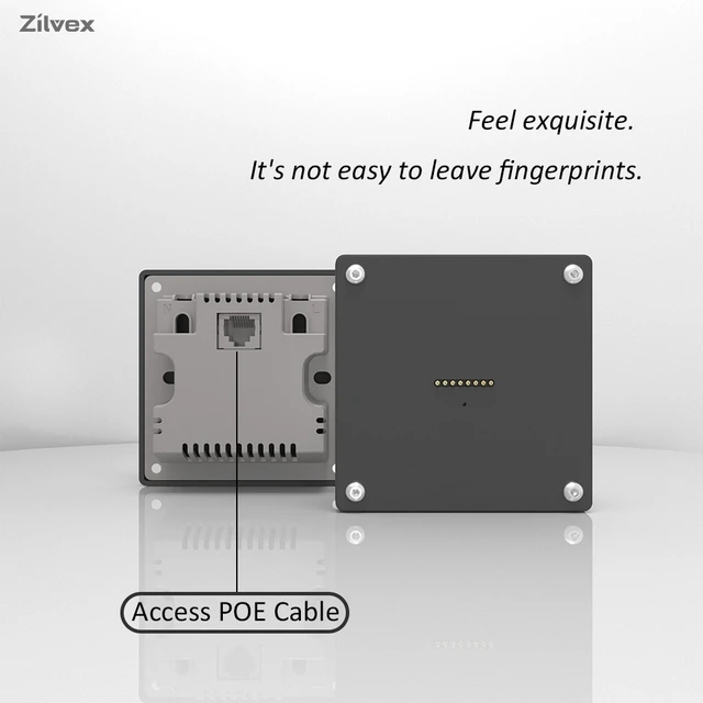 Alt view image 7 of 7 - Zilvex Redmi K Pad 8.8Inch PoE Wall Mount Charger, Magnetic Tablet Charging Dock with Ethernet Power and 86x86 Mounting