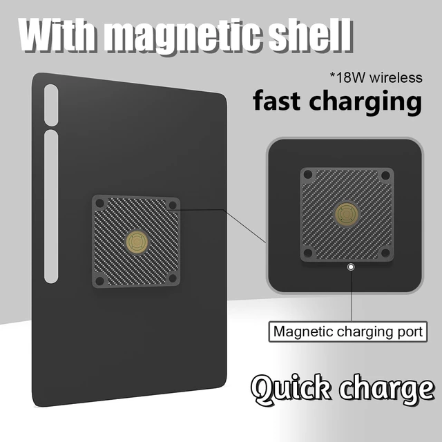 Alt view image 6 of 7 - Zilvex Samsung Galaxy Tab S9 Ultra 14.6 Inch PoE Wall Mount Charger, Magnetic Tablet Dock with Ethernet Power