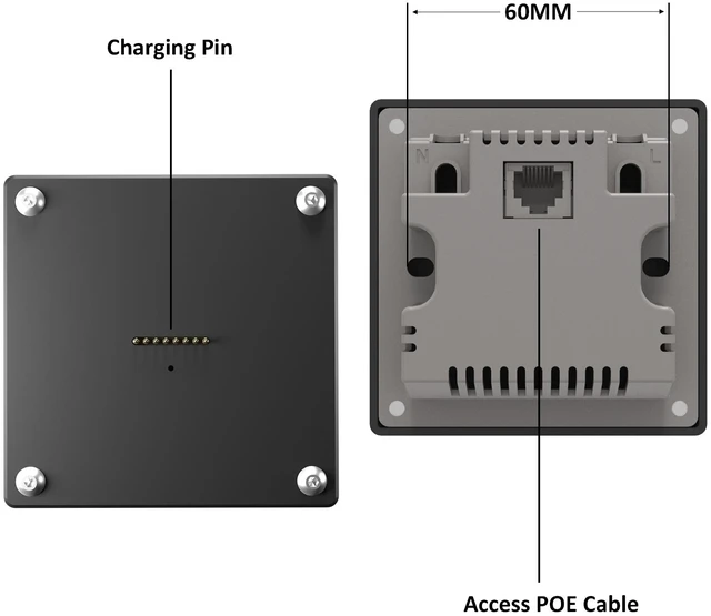 Alt view image 6 of 7 - Zilvex Samsung Galaxy Tab S10 Ultra 14.6 Inch PoE Wall Mount Charger, Magnetic Tablet Dock with Ethernet Power