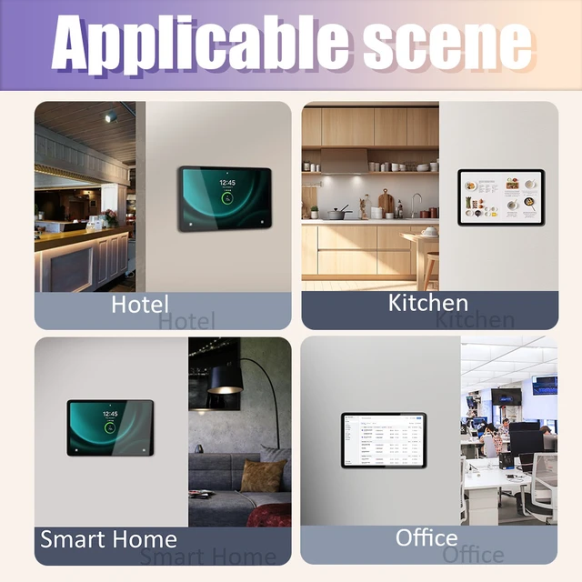 Alt view image 2 of 7 - Zilvex Samsung Galaxy Tab S11 11 Inch Commercial PoE Wall Mount with Charging, Magnetic Dock for Restaurant POS