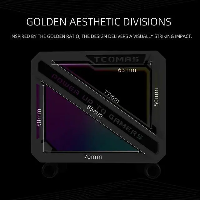 Alt view image 3 of 7 - TCOMAS LE200 White 360 ARGB Liquid CPU Cooler  Signature Square ARGB Pump Design, Vibrant Lighting Effects, Supports Intel LGA 1851/1700 & AMD AM5/AM4