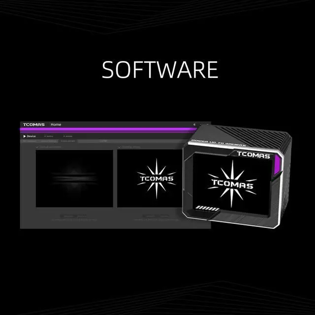 Alt view image 5 of 6 - TCOMAS LG700 Black 360 AIO Liquid CPU Cooler  3.5" IPS Display Pump Head, Real-Time Monitoring, ARGB Fans, Supports Intel LGA 1851/1700 & AMD AM5/AM4