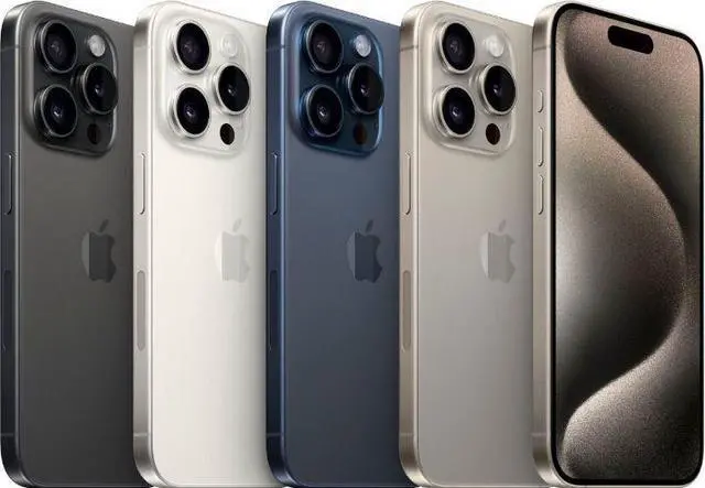 Alt view image 2 of 7 - Apple iPhone 15 Pro - 128GB - White Titanium - Fully Unlocked - Acceptable (Grade C)
