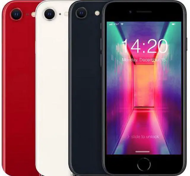 Alt view image 2 of 7 - Apple iPhone SE (2022) - 128GB - Red - Fully Unlocked - Excellent (Grade A)