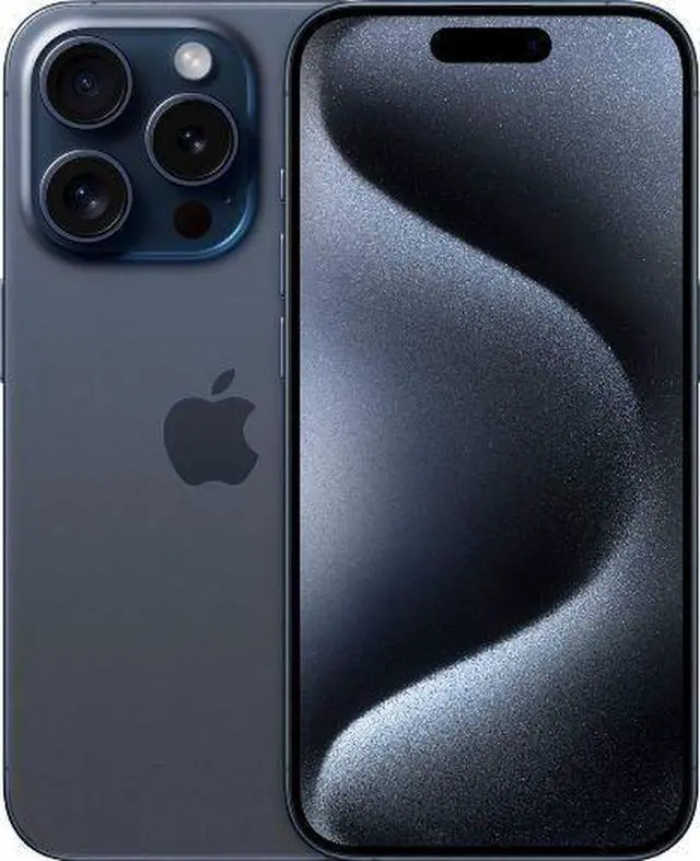 Main image of Apple iPhone 15 Pro - 512GB - Blue Titanium - Fully Unlocked - Acceptable (Grade C)