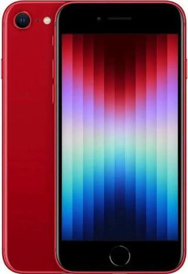 Main image of Apple iPhone SE (2022) - 128GB - Red - Fully Unlocked - Excellent (Grade A)