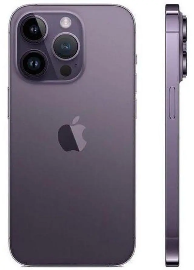Alt view image 5 of 5 - Apple iPhone 14 Pro - 128GB - Deep Purple - Fully Unlocked - Acceptable (Grade C)