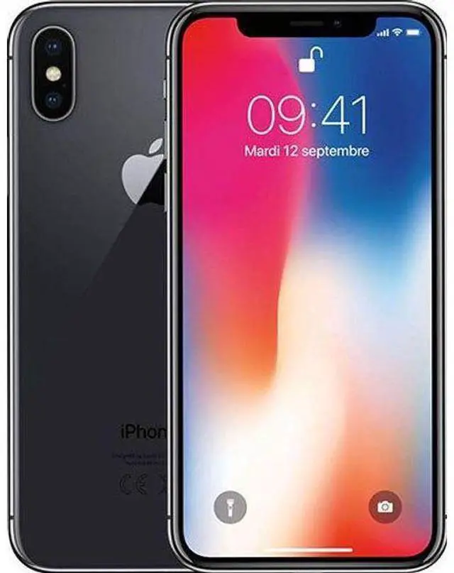 Main image of Apple iPhone X - 64GB - Space Grey - Fully Unlocked - Excellent (Grade A)