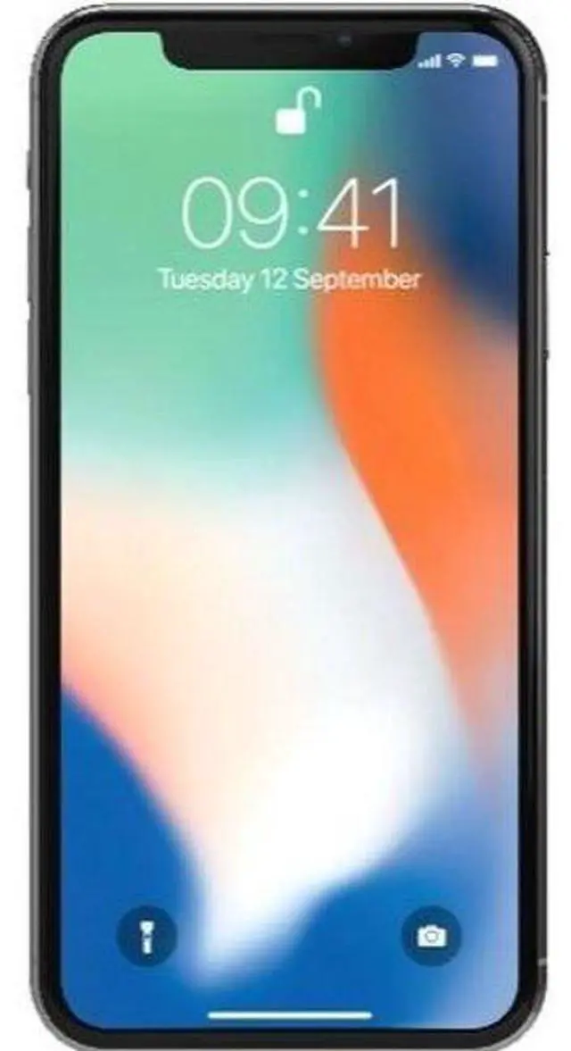 Alt view image 2 of 5 - Apple iPhone X - 64GB - Silver - Fully  Unlocked - Acceptable (Grade C)