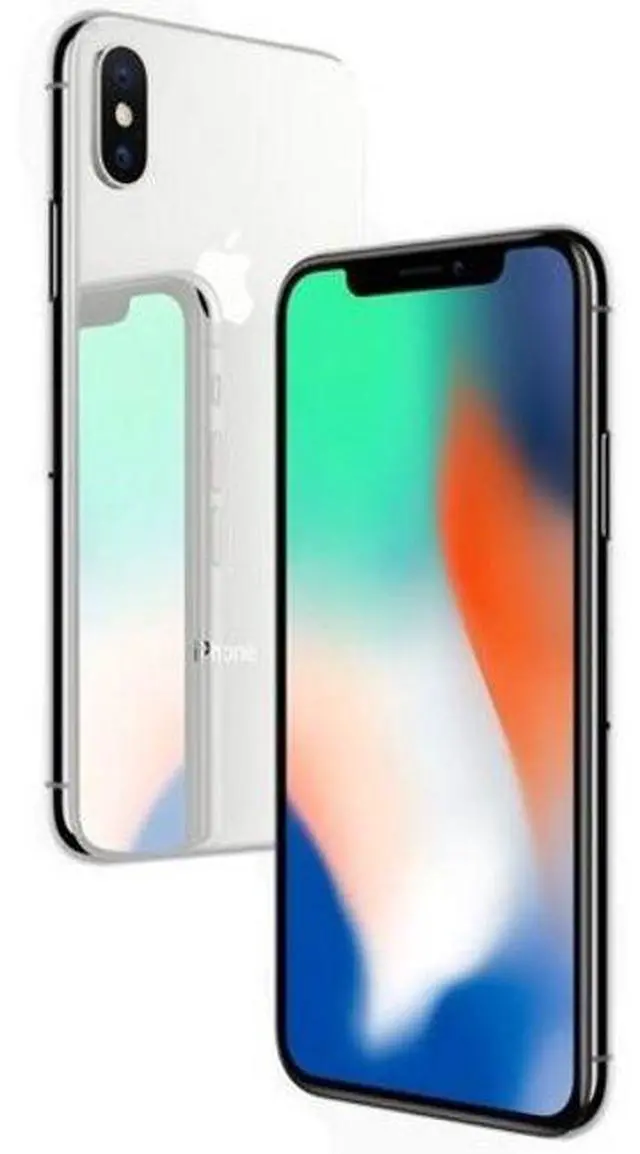 Alt view image 5 of 5 - Apple iPhone X - 64GB - Silver - Fully  Unlocked - Acceptable (Grade C)