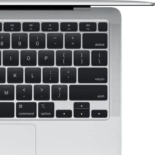 Alt view image 3 of 5 - Apple MacBook Air 13.3-inch (2020) - M1 - Apple M1 Chip: 8-Core CPU/7-Core GPU - 128GB - Silver - 8GB RAM - Acceptable (Grade C)