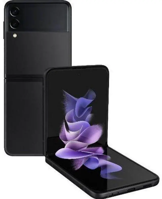 Main image of Samsung Galaxy Z Flip3 (5G) - 128GB - Phantom Black - Fully Unlocked - Acceptable (Grade C)