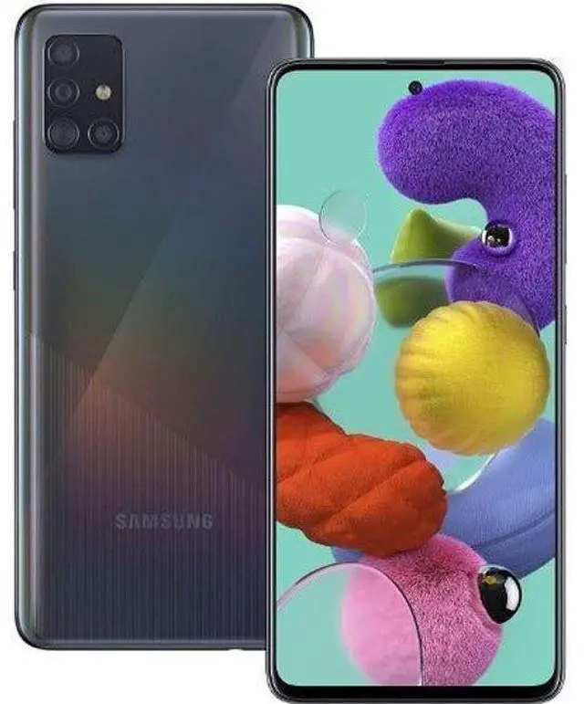 Main image of Samsung Galaxy A51 - 128GB - Prism Crush Black - 4G - Single Sim - 4GB RAM - Verizon Locked - Premium