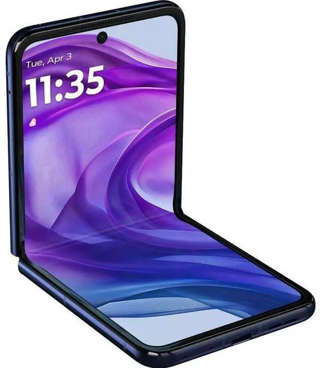 Alt view image 4 of 6 - Motorola  Razr+ (2024) (5G) - 256GB - Midnight Blue - Fully Unlocked - Grade A