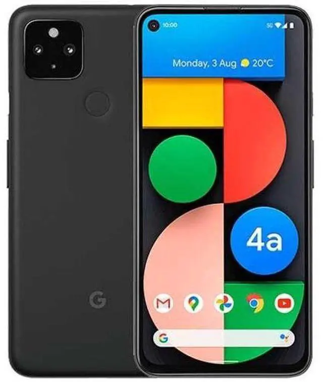 Main image of Google  Pixel 4a (5G) - 128GB - Just Black - Fully Unlocked - Premium (Refreshed)