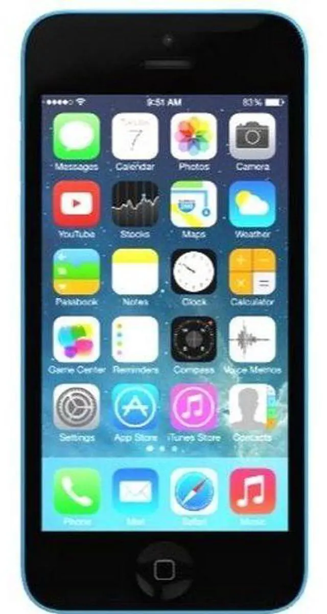 Alt view image 2 of 5 - Apple iPhone 5c - 16GB - Blue - Fully Unlocked - Good (Grade B)