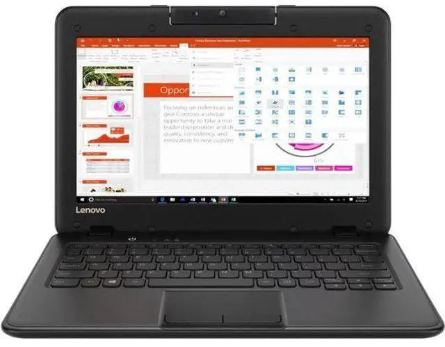 Main image of Lenovo 100e Winbook Laptop 11.6" - Intel Celeron N3350 1.1GHz - 32GB - Black - 4GB RAM - 11.6 Inch - Excellent (Grade A)