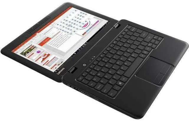 Alt view image 5 of 7 - Lenovo 100e Winbook Laptop 11.6" - Intel Celeron N3350 1.1GHz - 32GB - Black - 4GB RAM - 11.6 Inch - Excellent (Grade A)