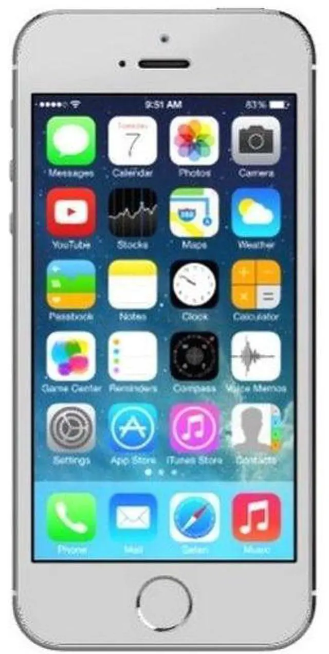 Alt view image 2 of 5 - Apple iPhone 5s - 16GB - Silver - Fully Unlocked - Good (Grade B)