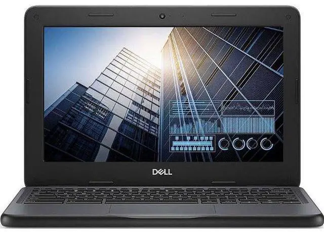 Main image of Dell Chromebook 11 3100 Laptop 11.6" - Intel Celeron N4020 1.1GHz - 32GB - Black - 4GB RAM - 11.6 Inch - Excellent (Grade A)