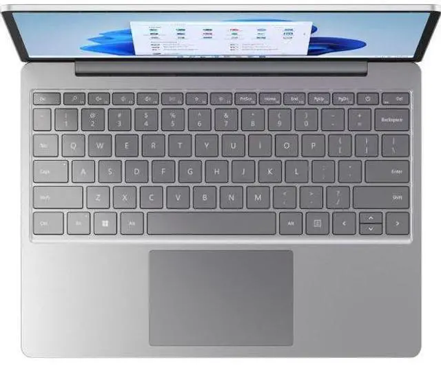 Alt view image 2 of 5 - Microsoft Surface Laptop Go 1 12.4-inch - Intel Core i5-1035G1 1.0GHz - 256GB - Platinum - 16GB RAM - 12.4 Inch - Excellent (Grade A)