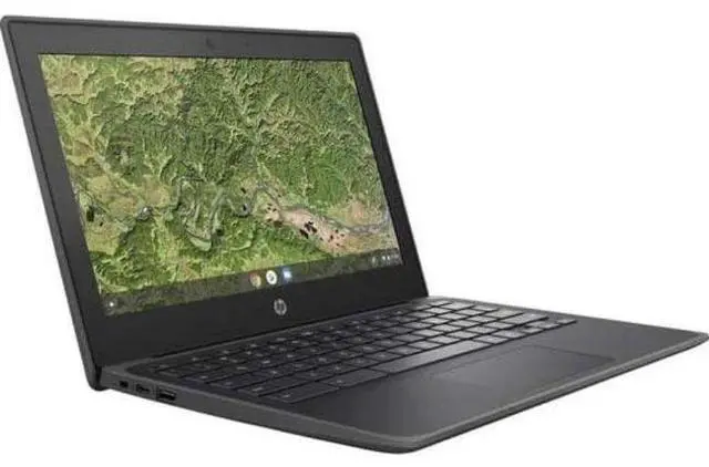 Alt view image 2 of 4 - HP Chromebook 11A G8 EE Laptop 11.6" - AMD A4-9120C 1.6GHz - 32GB - Black - 4GB RAM - 11.6 Inch - Good (Grade B)