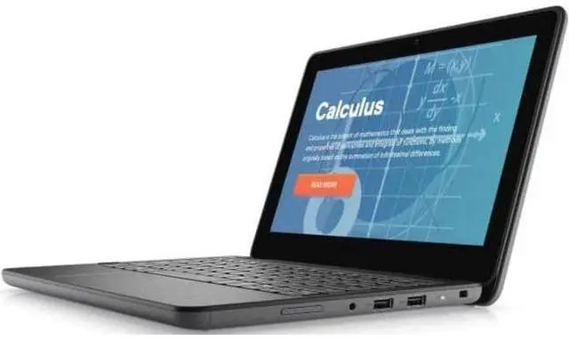 Alt view image 3 of 5 - Dell Latitude 3120 Laptop 11.6" - Intel Pentium Silver N6000 1.1GHz - 128GB - Black - 4GB RAM - 11.6 Inch - Acceptable (Grade C)