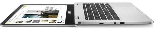 Alt view image 4 of 4 - ASUS Chromebook C424MA Laptop 14" - Intel Celeron N4020 1.1GHz - 128GB - Silver - 4GB RAM - 14 Inch - Excellent (Grade A)
