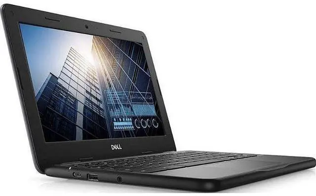 Alt view image 2 of 4 - Dell Chromebook 11 3100 Laptop 11.6" - Intel Celeron N4020 1.1GHz - 32GB - Black - 4GB RAM - 11.6 Inch - Good (Grade B)