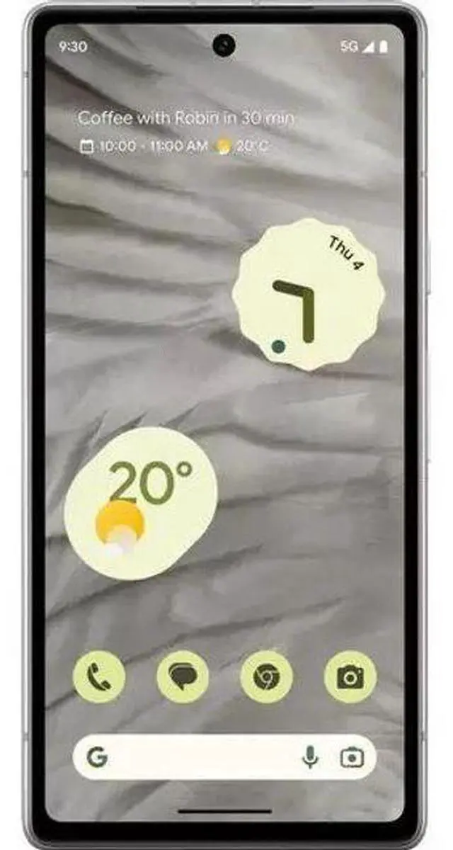 Alt view image 2 of 5 - Google  Pixel 7a - 128GB - Snow - Fully Unlocked - Excellent (Grade A)