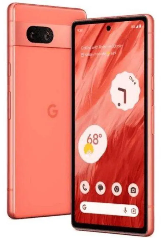 Alt view image 3 of 5 - Google  Pixel 7a - 128GB - Coral - Fully Unlocked - Good (Grade B)