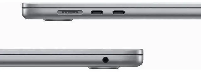 Alt view image 3 of 4 - Apple MacBook Air (2023) 15.3-inch - Apple M2 Chip: 8-Core CPU/10-Core GPU - 256GB - Space Grey - 8GB RAM - Acceptable (Grade C)
