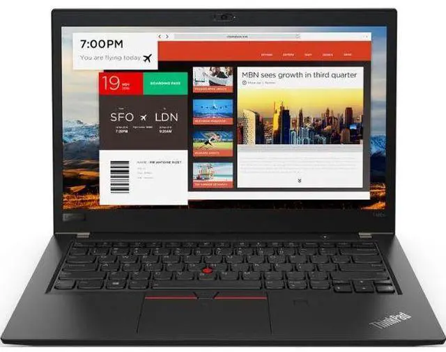 Main image of Lenovo ThinkPad T480s Laptop 14" - Intel Core i5-8250U 1.6GHz - 1TB - Black - 16GB RAM - 14 Inch - Excellent (Grade A)