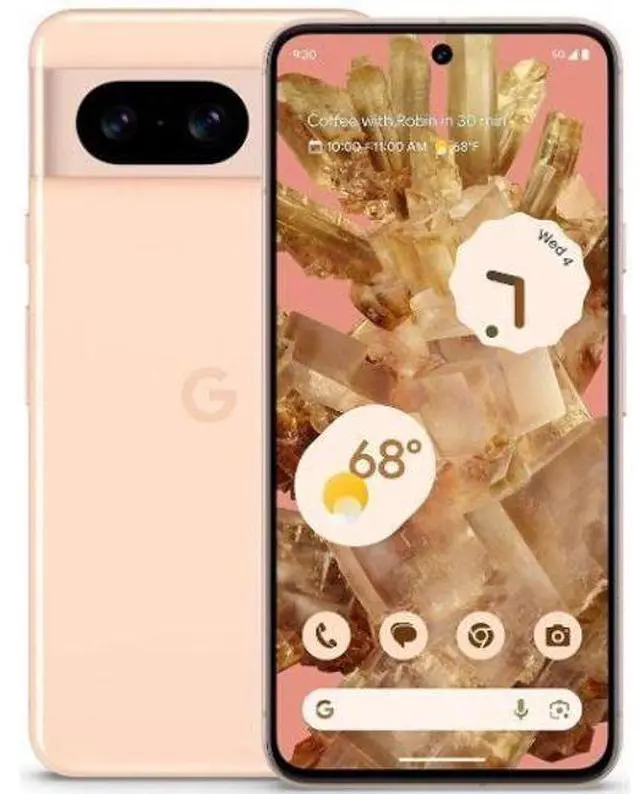 Main image of Google  Pixel 8 (5G) - 128GB - Rose - Fully Unlocked - Excellent (Grade A)