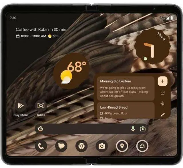 Alt view image 4 of 5 - Google  Pixel Fold (5G) - 512GB - Obsidian - Fully Unlocked - Refreshed