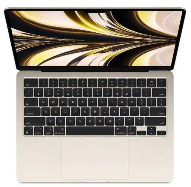 Alt view image 2 of 4 - Apple MacBook Air (2022) 13.6-inch - Apple M2 Chip: 8-Core CPU/8-Core GPU - 256GB - Starlight - 8GB RAM - Excellent (Grade A)