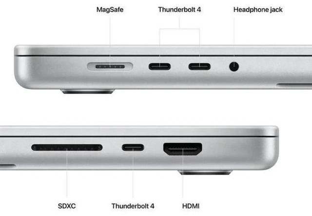 Alt view image 3 of 4 - Apple MacBook Pro 14-inch (2023) - M2 - Apple M2 Pro chip: 10-core CPU/16-Core GPU - 512GB - Silver - 16GB RAM - 3 Thunderbolts - Excellent (Grade A)
